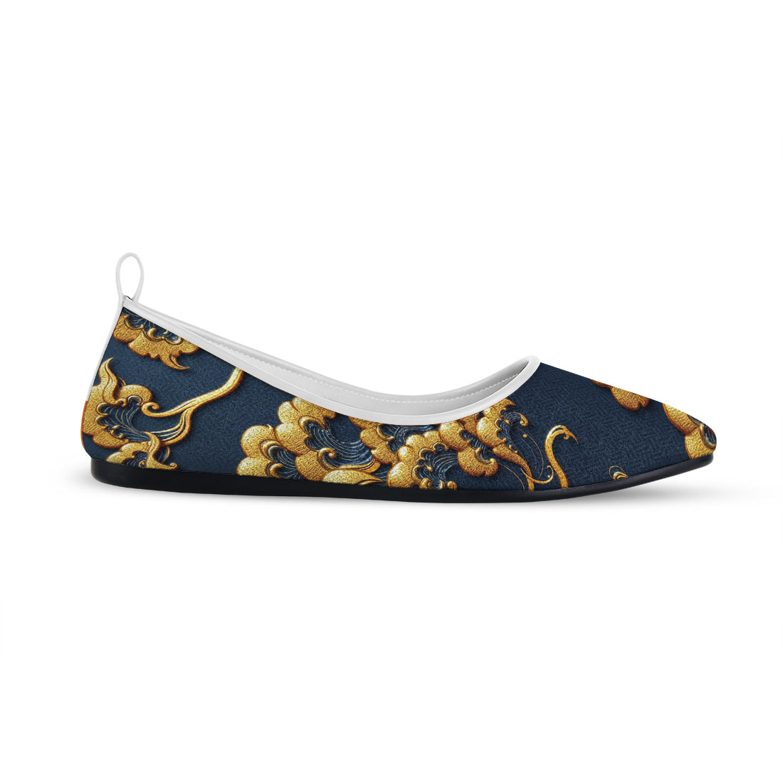 MAYZA Zuri Printed Flat Shoes