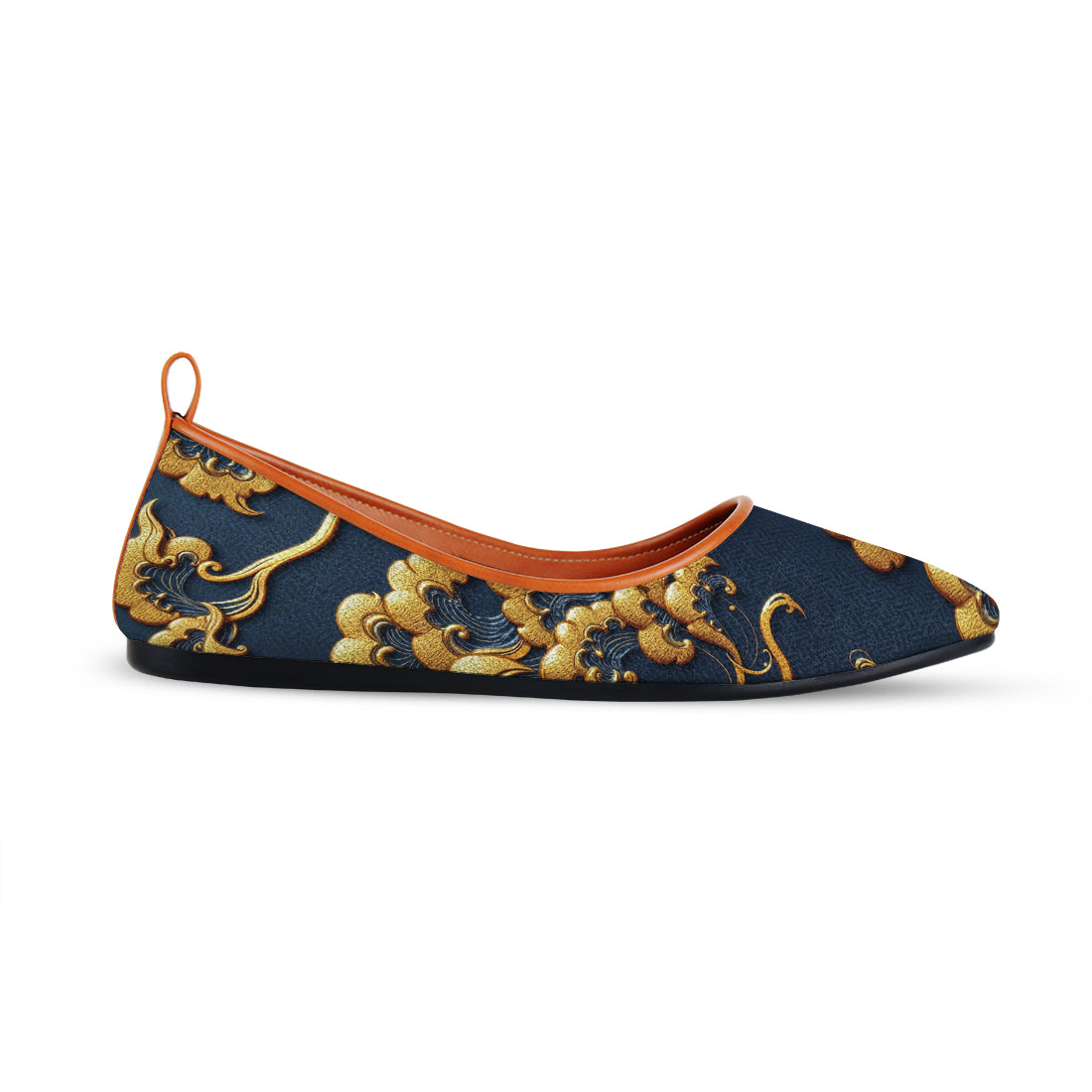 MAYZA Zuri Printed Flat Shoes