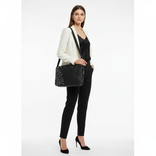 Black zinpia Edge Laptop Sleeve