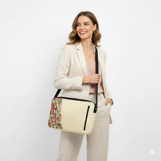 Beige FARU Edge Laptop Sleeve