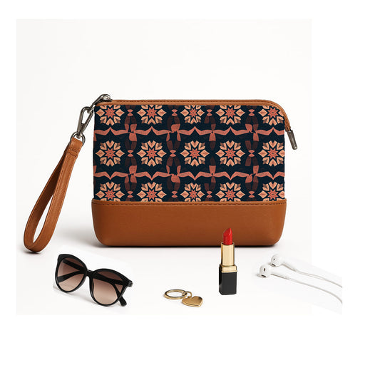 Printed  LAYLA  Clutch Opal