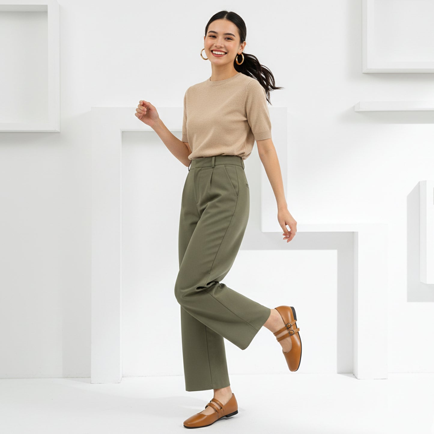 Havana Agy Flat Shoes