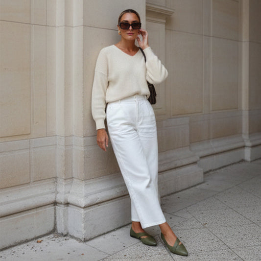 Aria Cross Flat Shoes | Scarpella