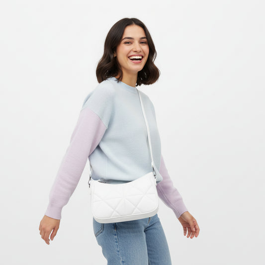 White Amara Crossbody & Handbag