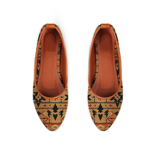 MAYZA Roux Printed Flat Shoes