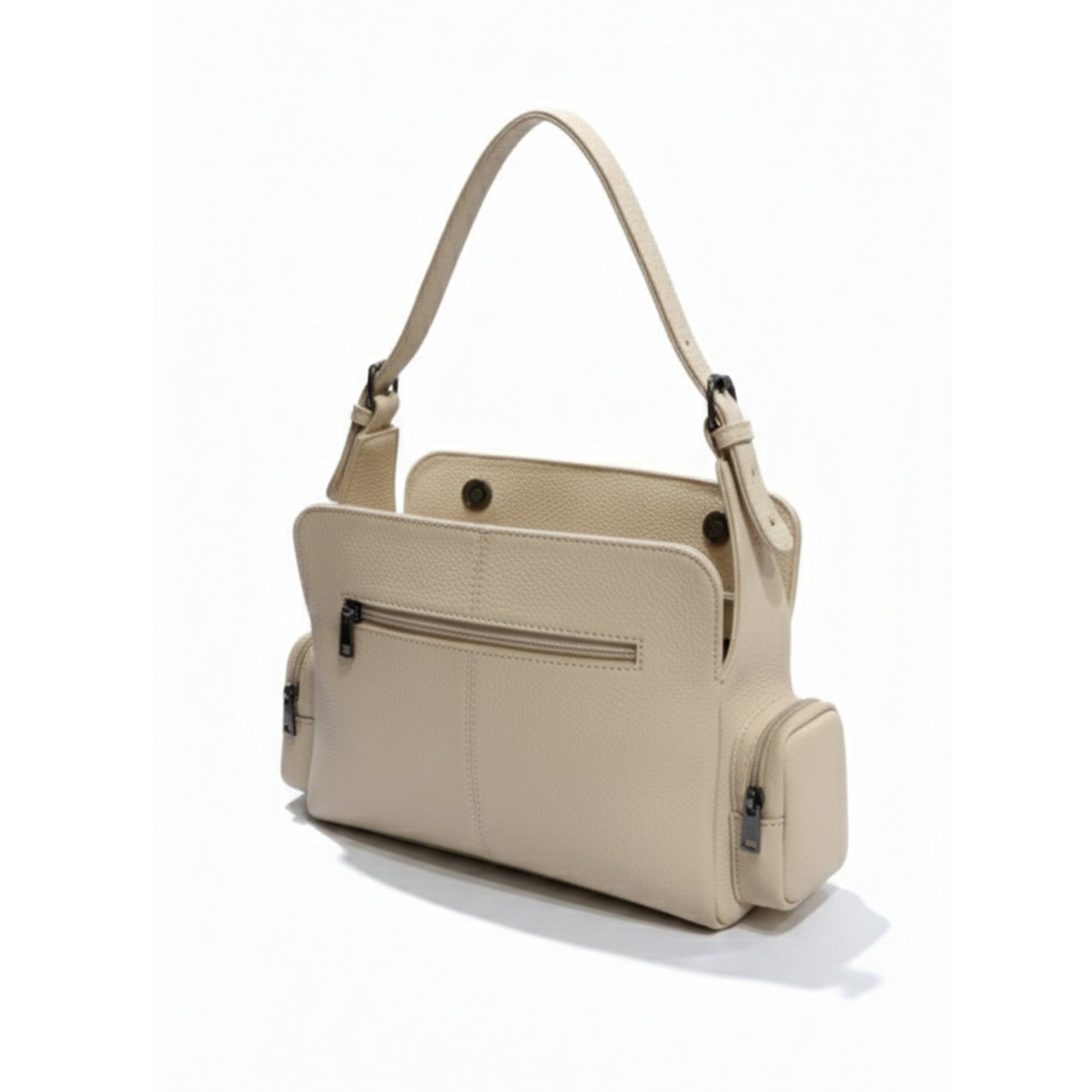 Beige LUSHA Dual Carry Bag (Hand & Shoulder)
