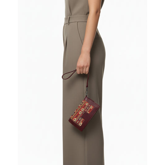 Burgundy Sarrah Clutch – Multiple Designs