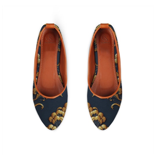 MAYZA Zuri Printed Flat Shoes