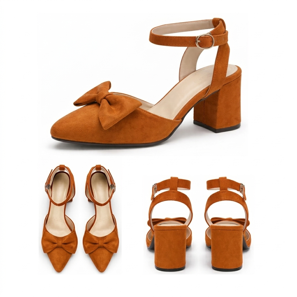 Grace – Suede Bow Slingback