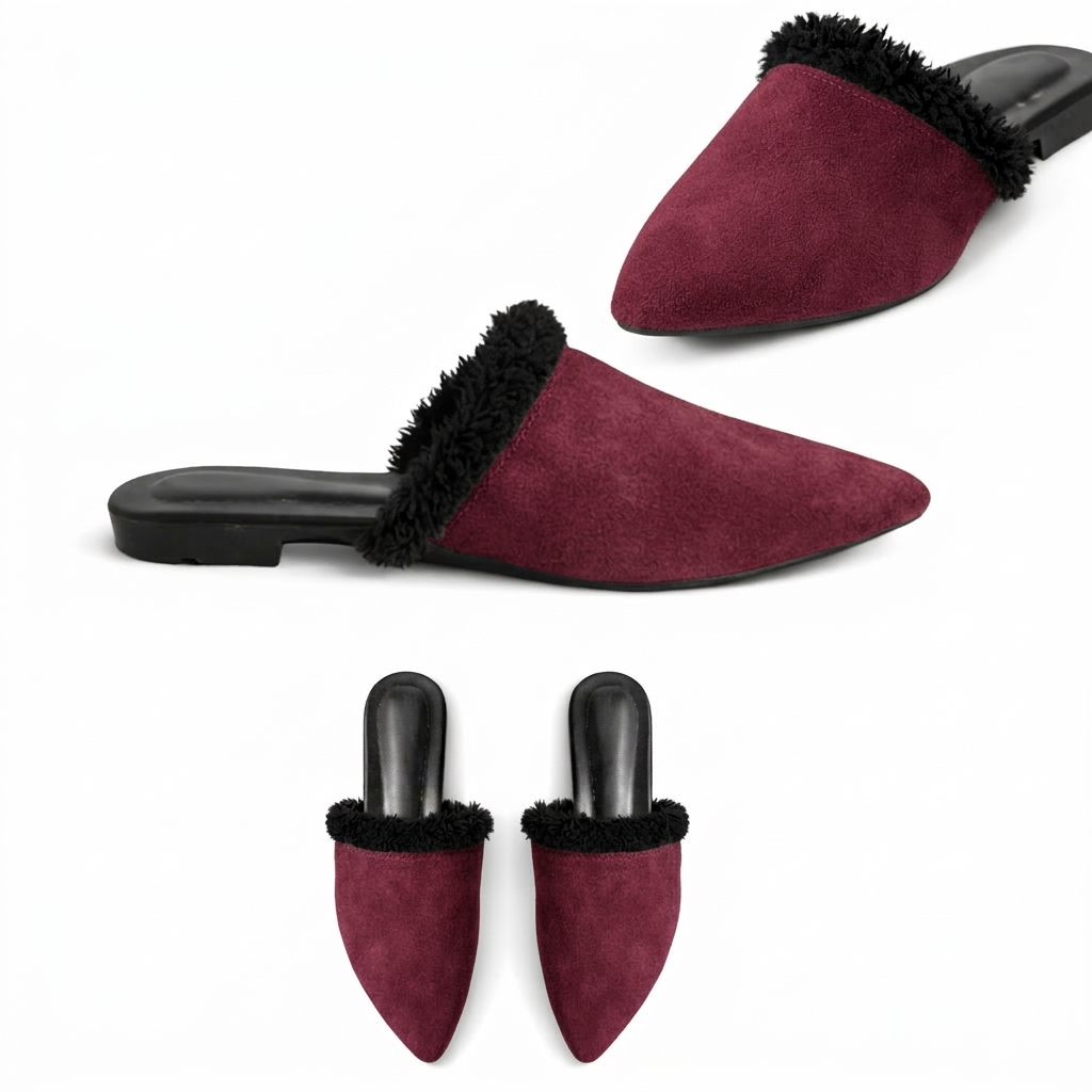 Evara – Suede Pointed Mule