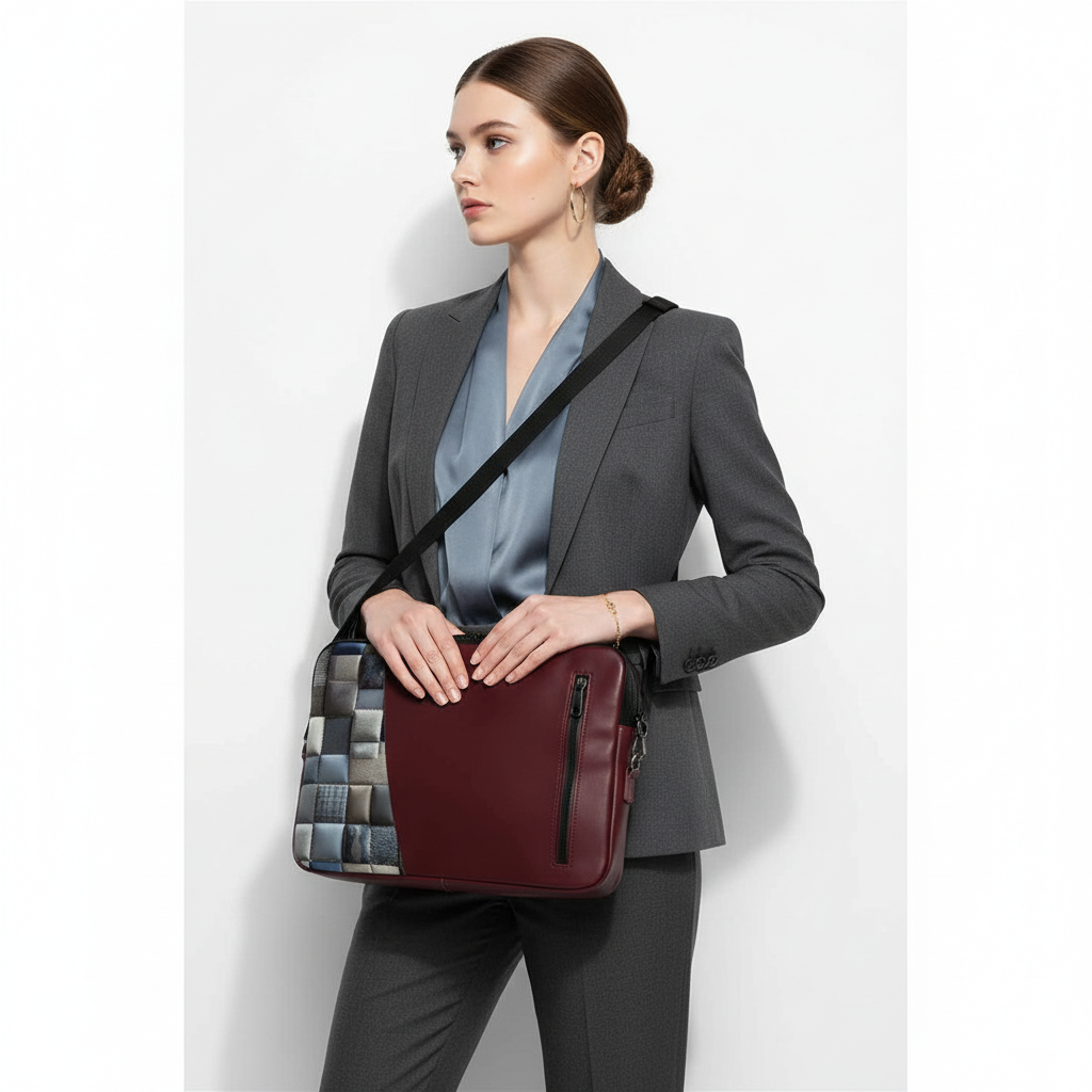 Burgundy  lvfu Edge Laptop Sleeve