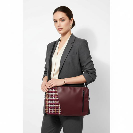 Burgundy Zen Edge Laptop Sleeve