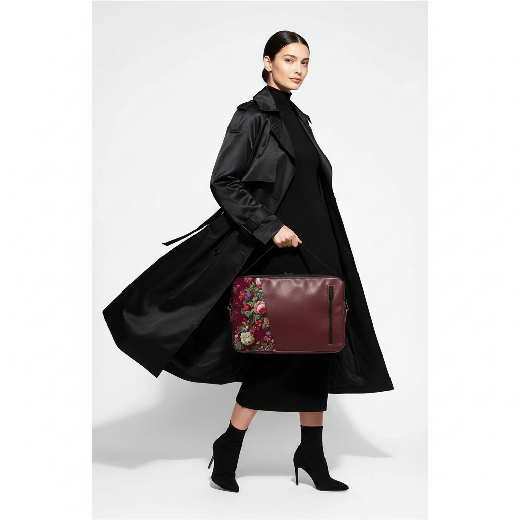 Burgundy  Rich Edge Laptop Sleeve