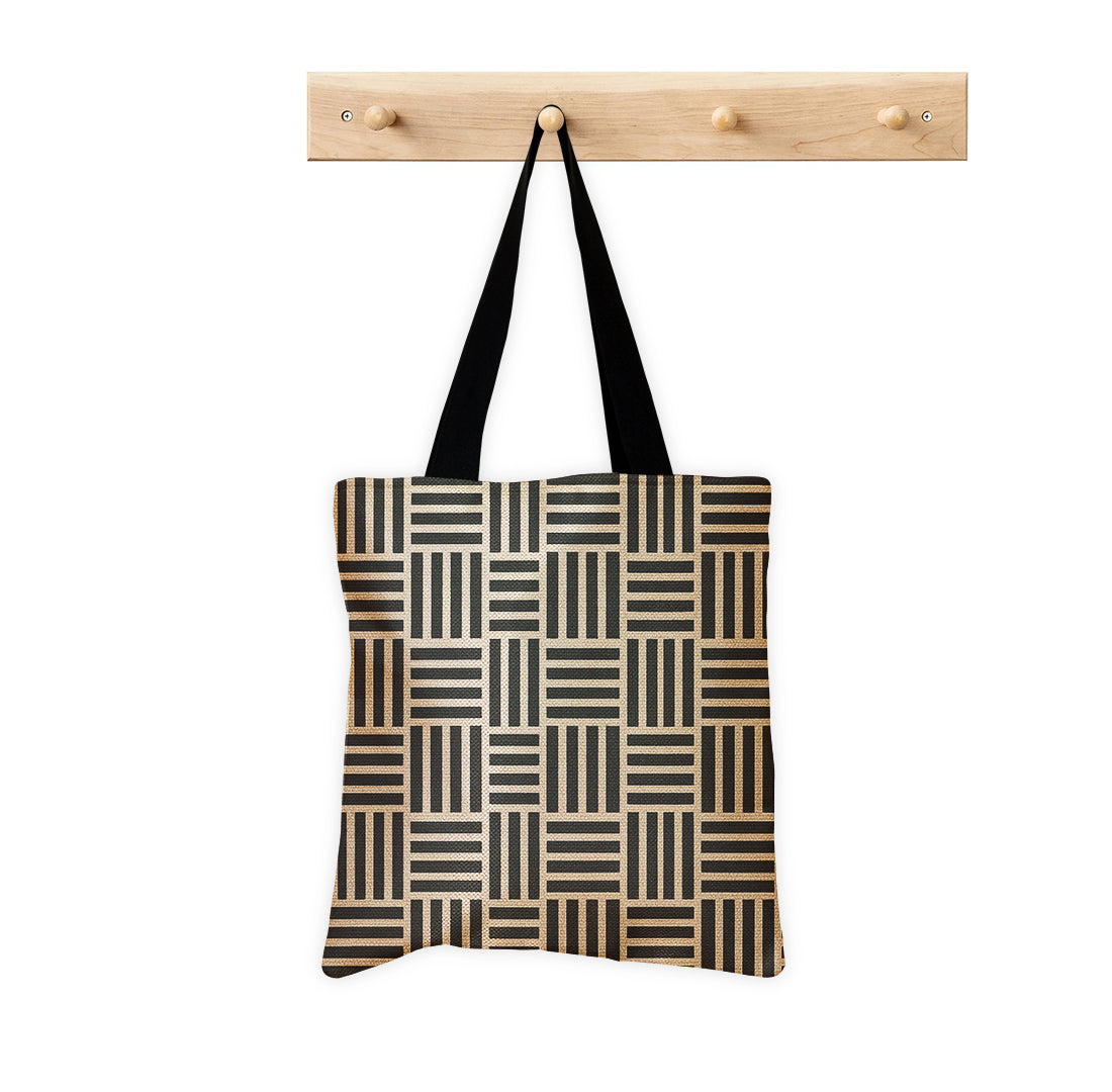 Printed Grida Tote Bag