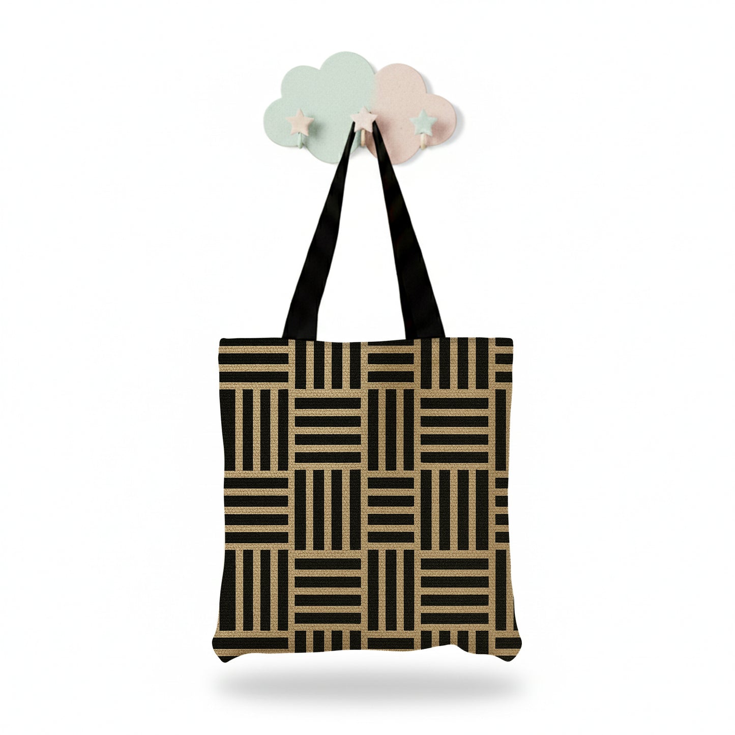 Printed Grida Tote Bag