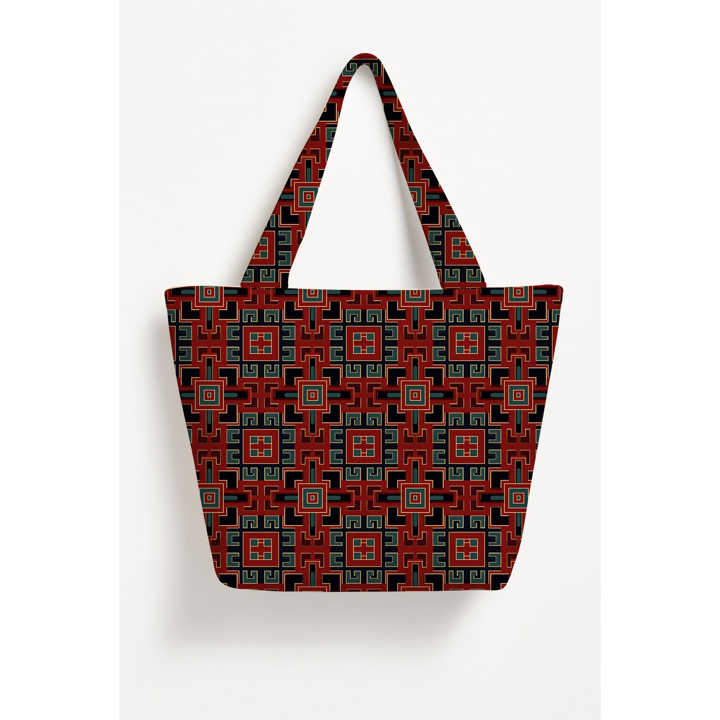 Printed Majestic Basket Tote Bag