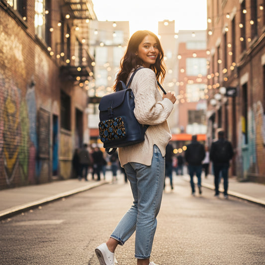 Dark Blue Nancy Backpacks – Multiple Designs