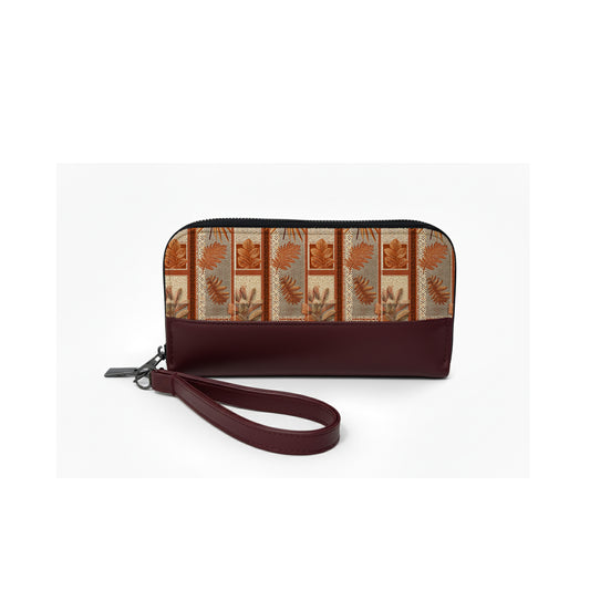 Burgundy Joyful Patchwork Wallet