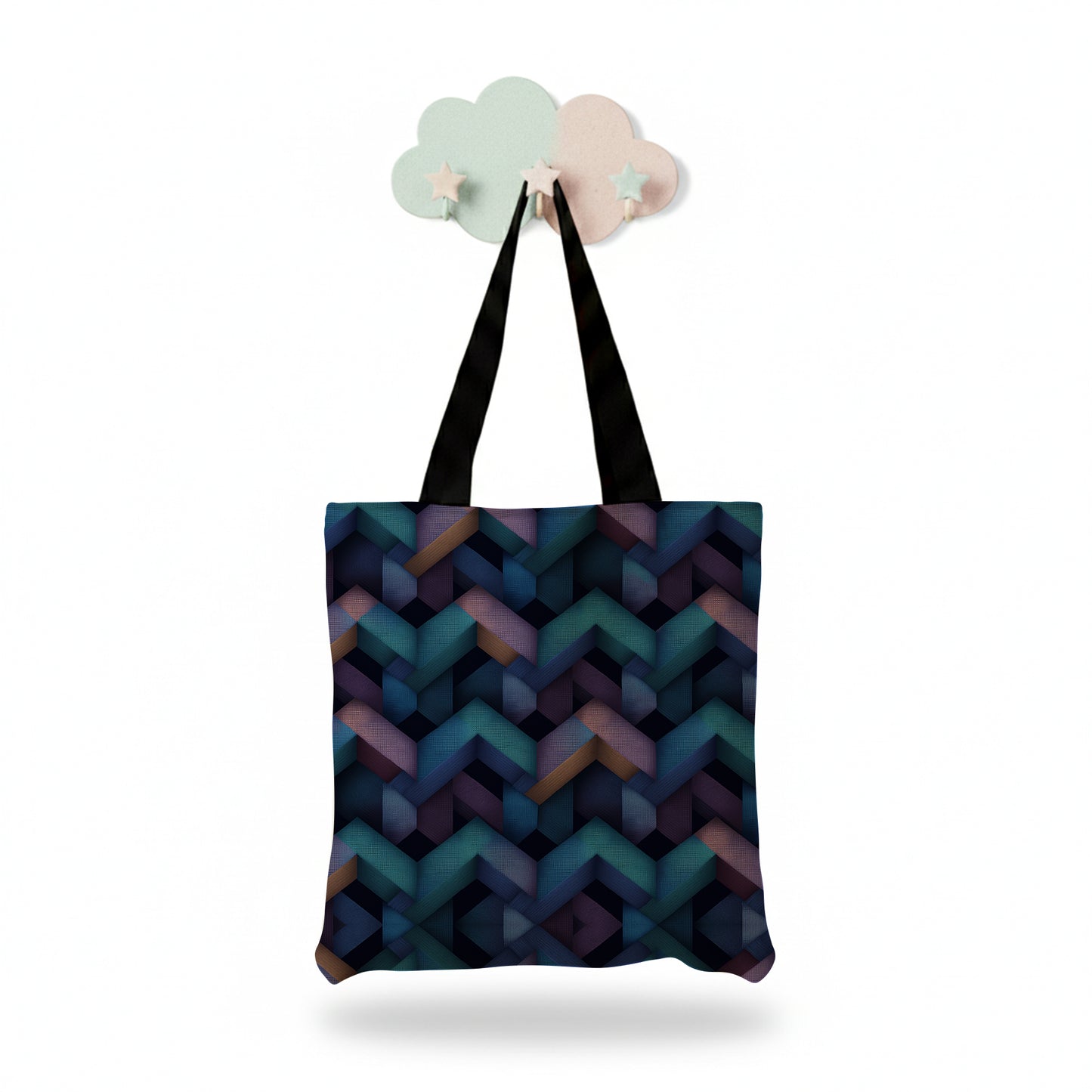 Printed Reto Tote Bag