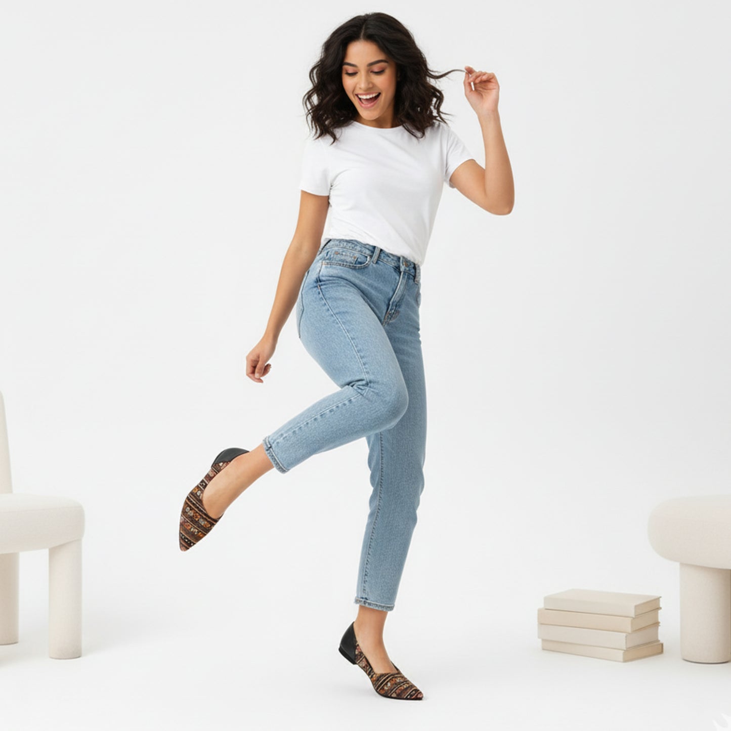 Black AYANA Seraph Flat Shoes