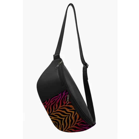 Black TIGER Rush Chest Crossbody Bag