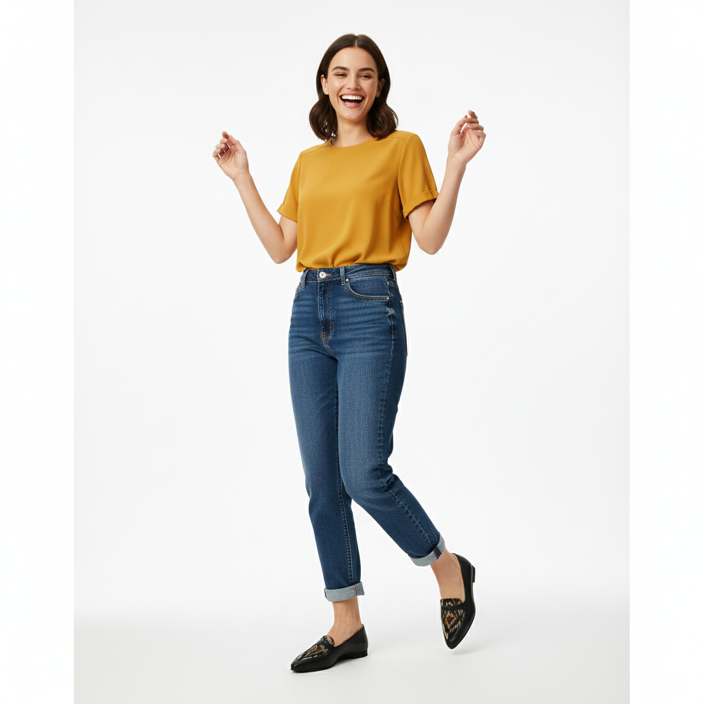 Black Stride Tota Flat Shoes