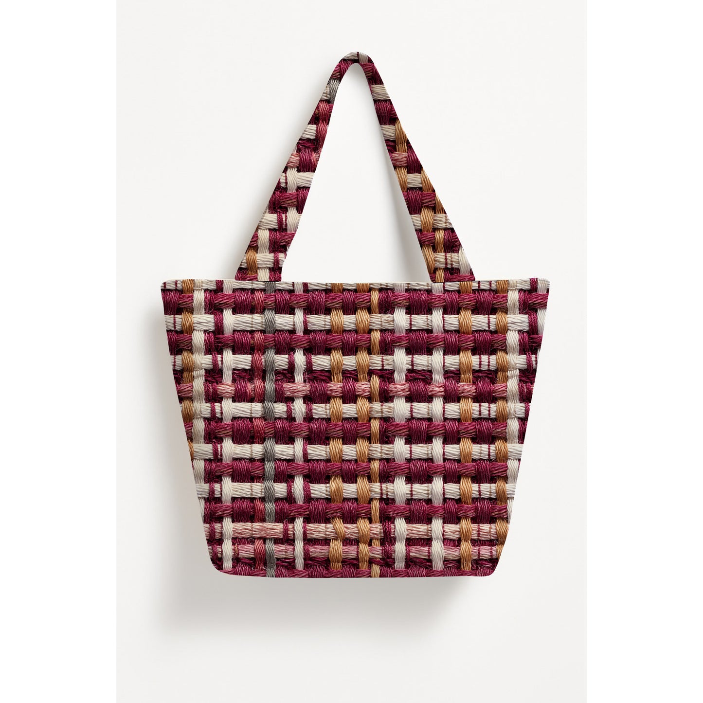 Printed Zen Basket Tote Bag