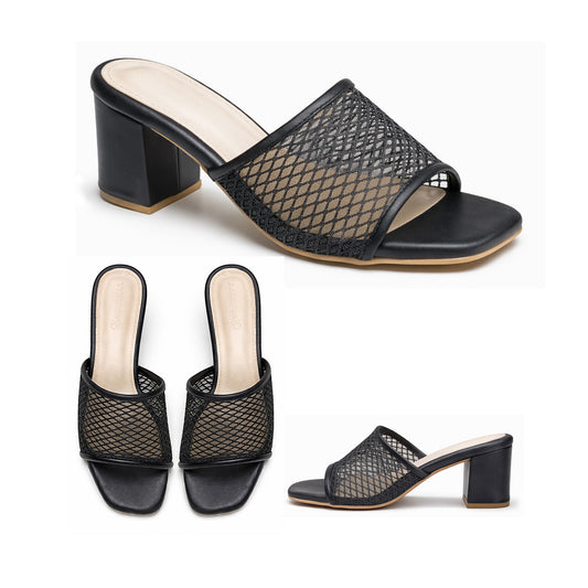 Lurelle – Mesh Mule Heel