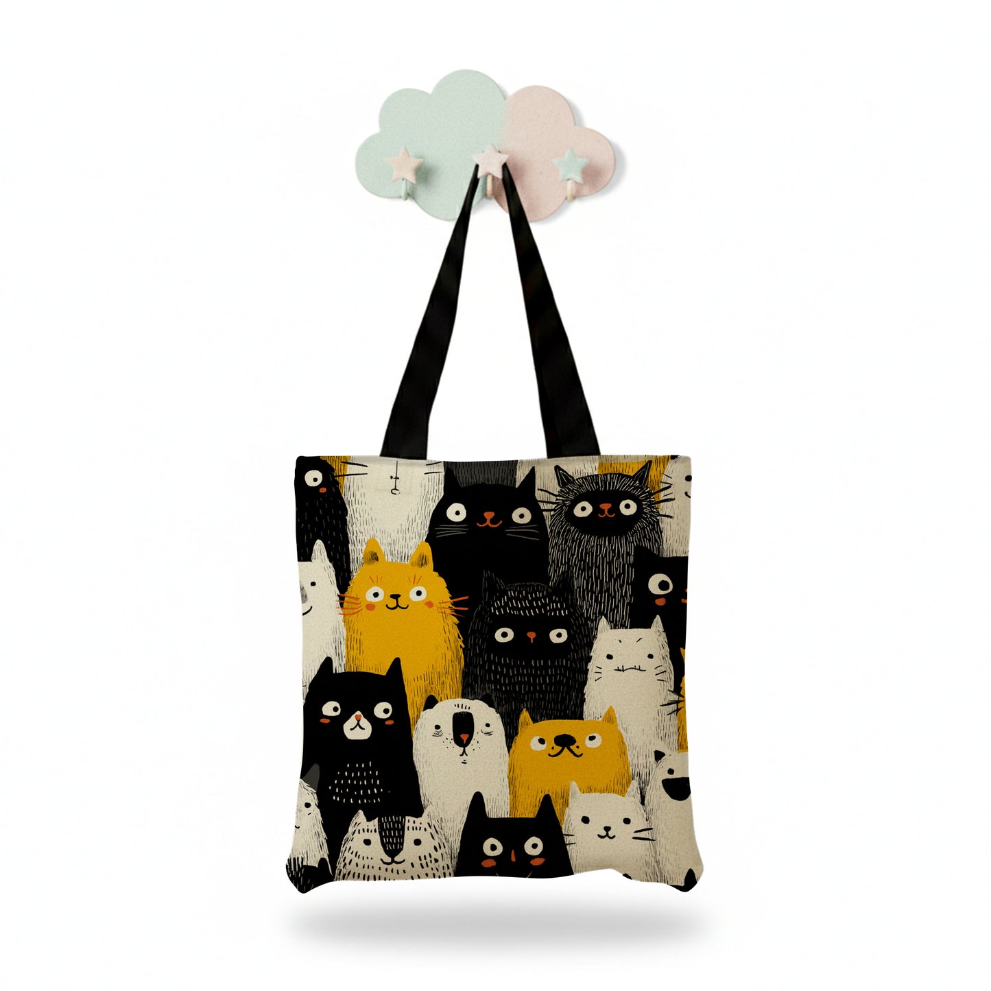 Printed catsTote Bag