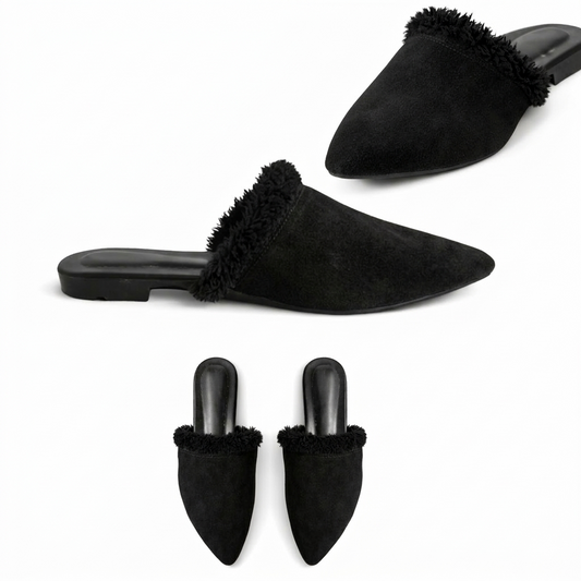 Evara – Suede Pointed Mule