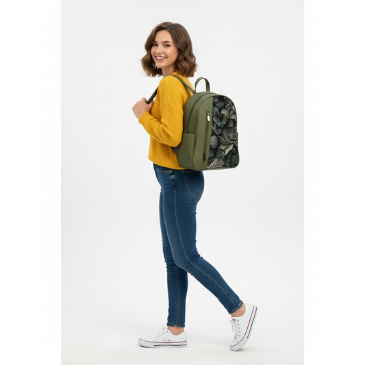 Olive VOLT intertwined Backpack