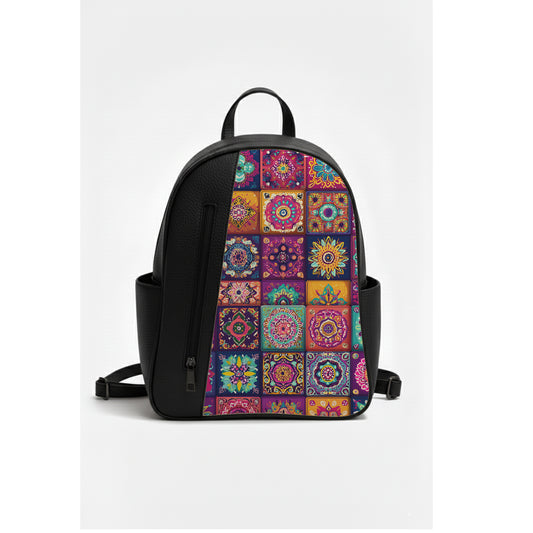 Black VOLT mandala Backpack