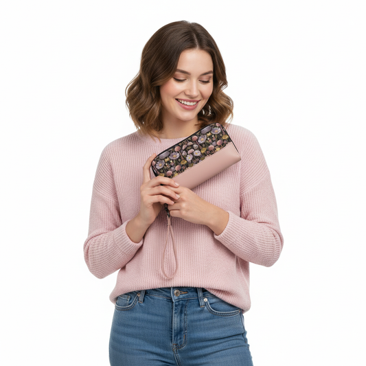 Cashmere Joyful mushroom Wallet