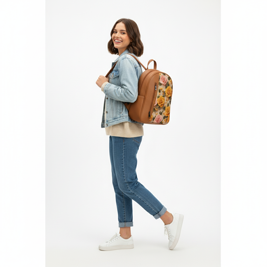 Havana VOLT woolen flower Backpack