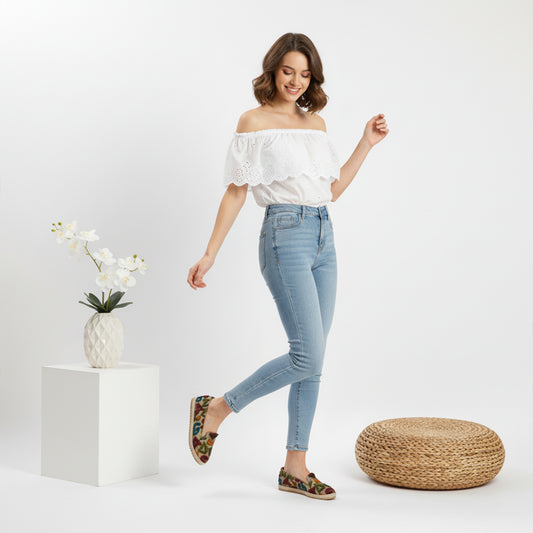 Flaree yarn  Flat Shoes