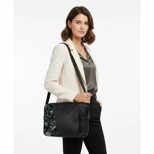 Black intertwined Edge Laptop Sleeve