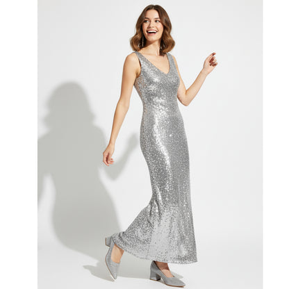 Silver  Lustra soiree Heel