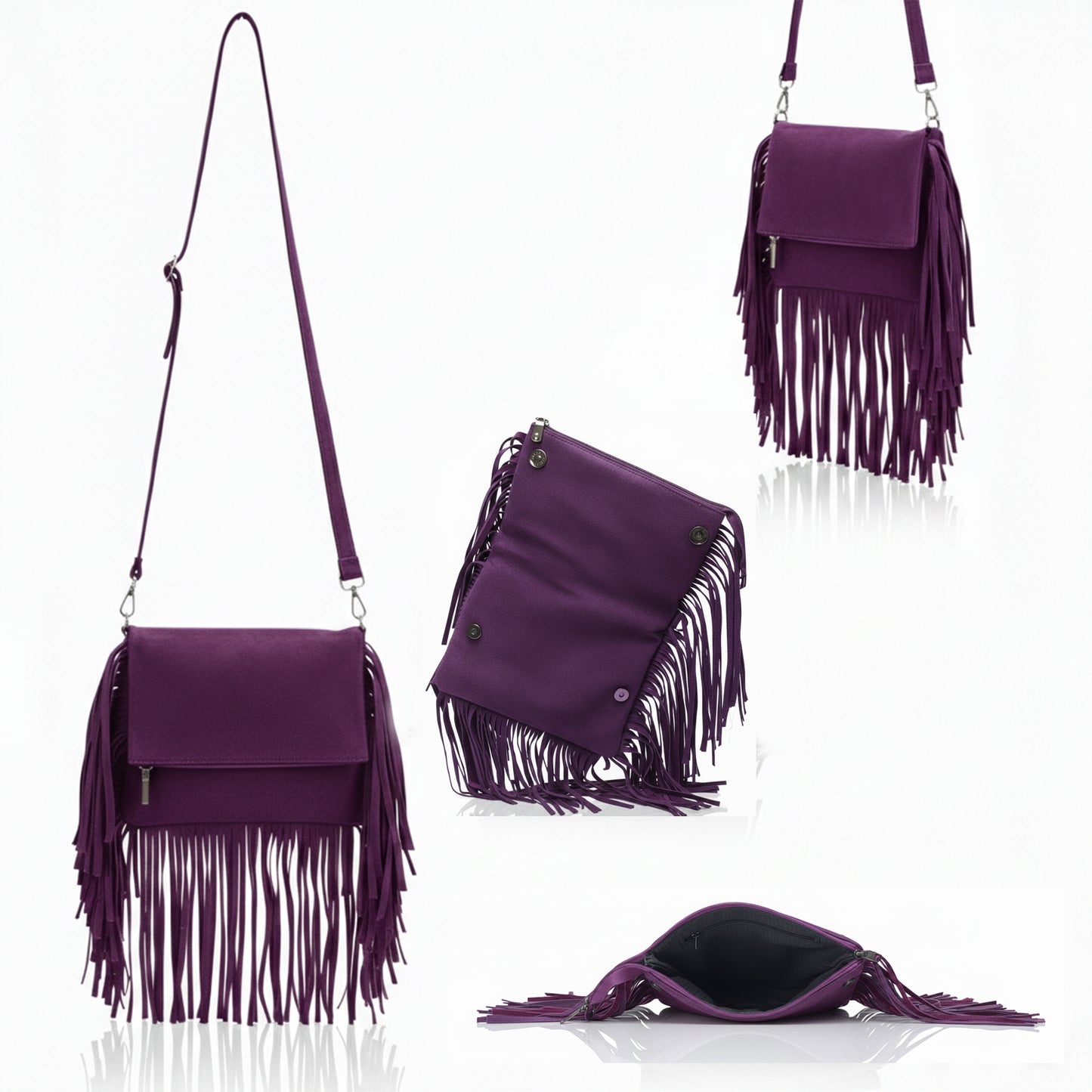 Juno Fringe Crossbody Bag | Scarpella