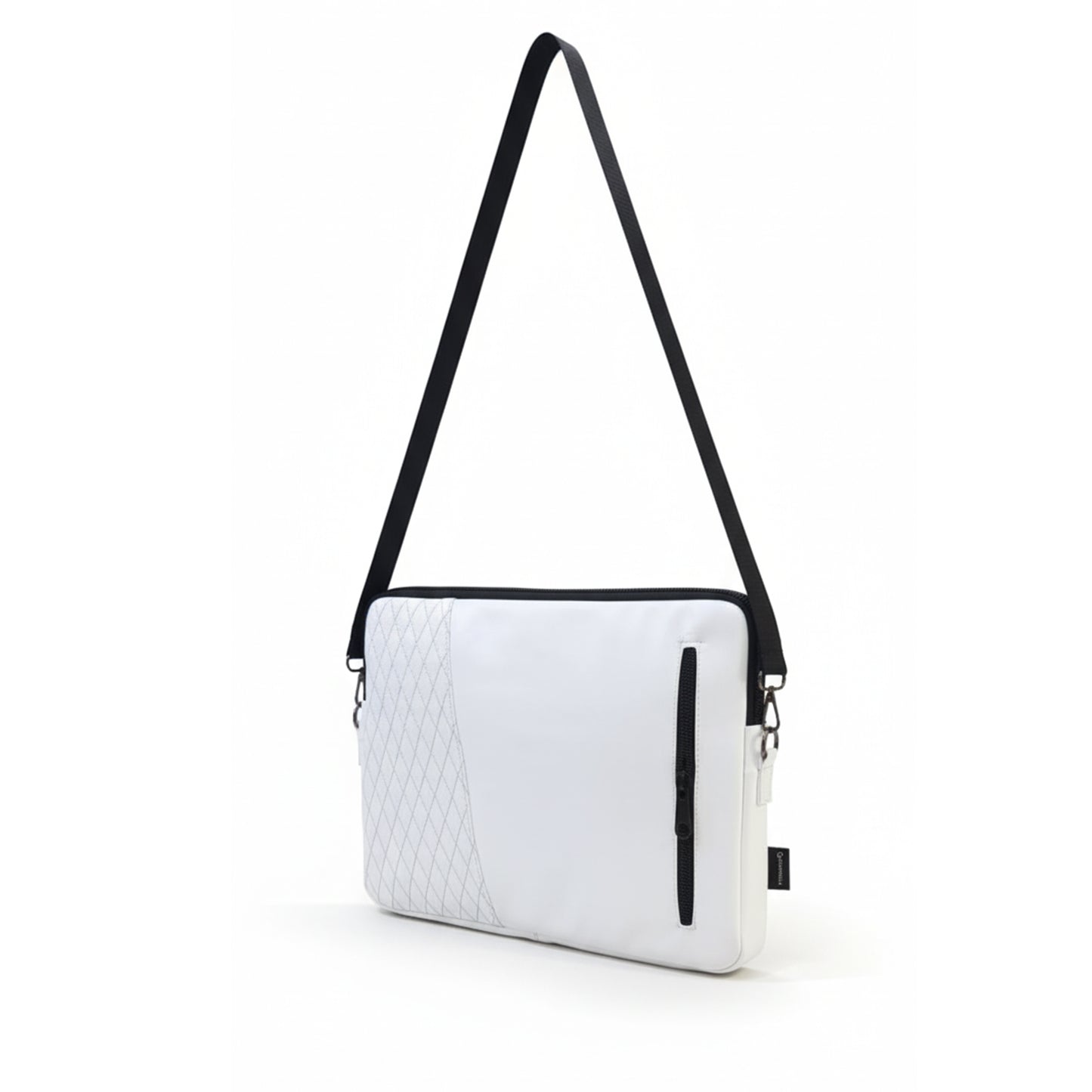 White  Edge Capitoné  Laptop Sleeve