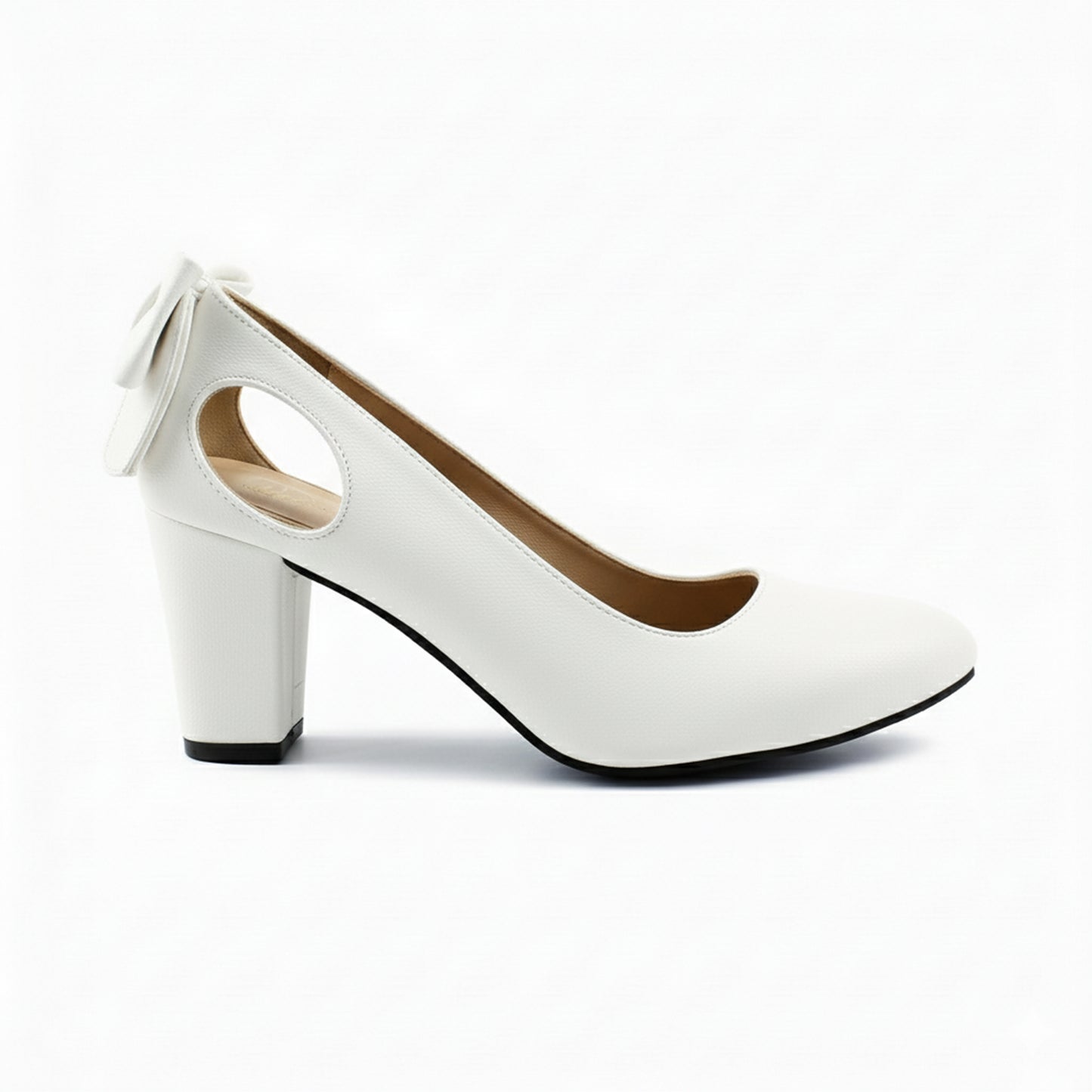 White Bow Heel