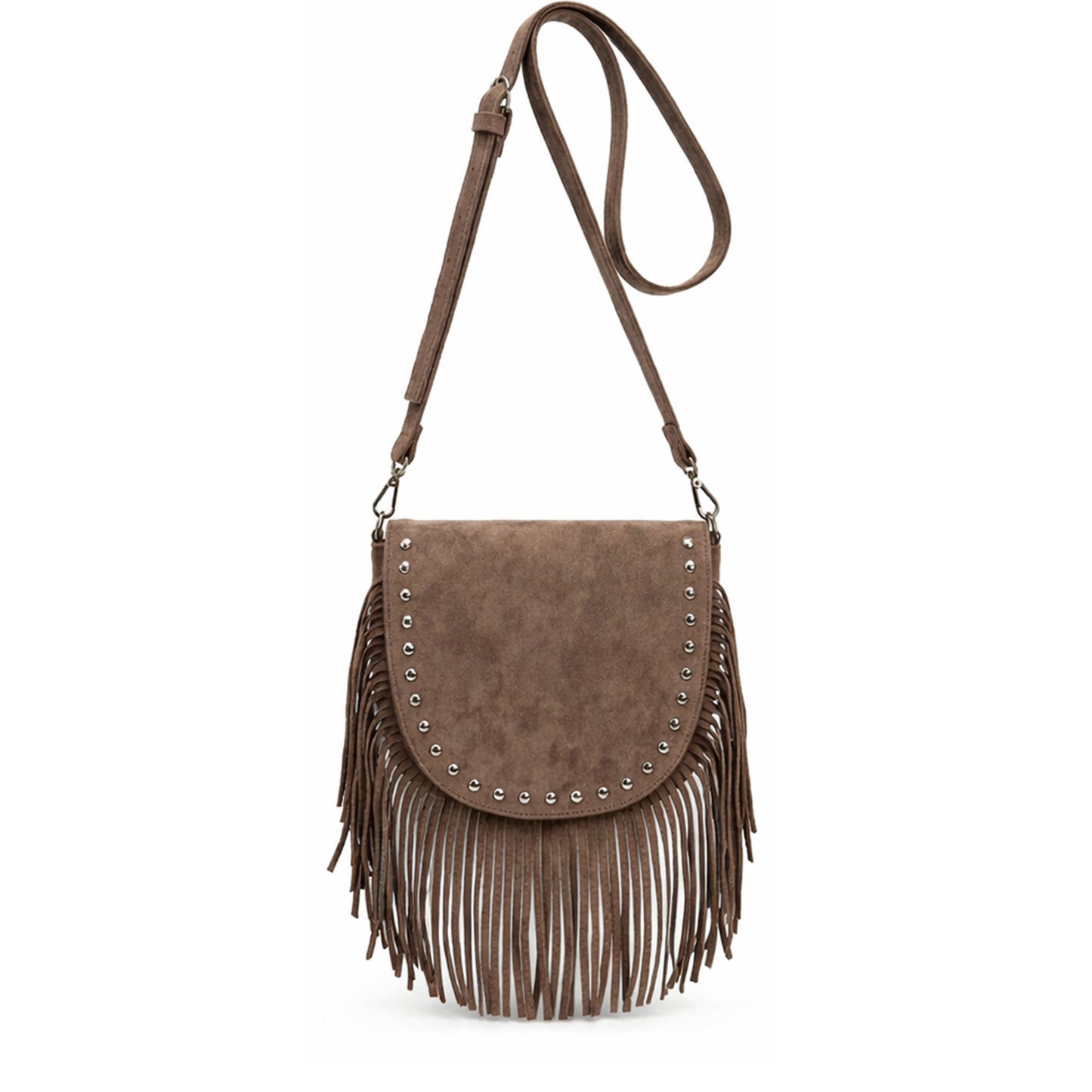 Ira – Suede Fringe Crossbody