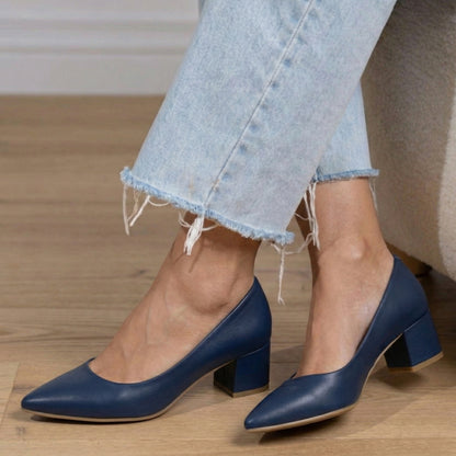 Lucy Block Mid-Heel Shoes | Scarpella