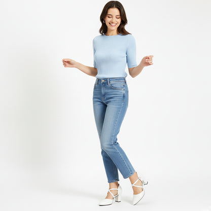 White Classy Strap Heel