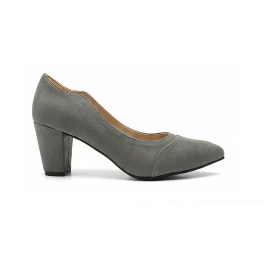 Suede Wavy-Heel Shoes | Scarpella