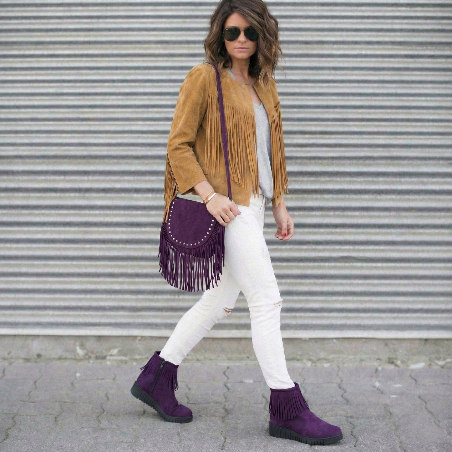 Fringe Vibe Ankle  Boot