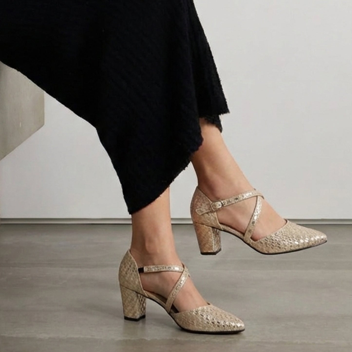 Shine Soirée Mid-Heel Shoes | Scarpella