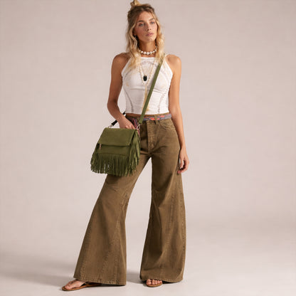 Juno Fringe Crossbody Bag | Scarpella