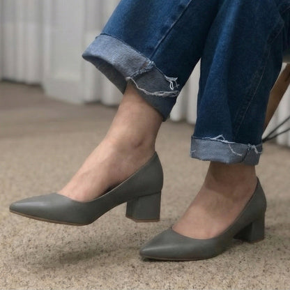 Lucy Block Mid-Heel Shoes | Scarpella