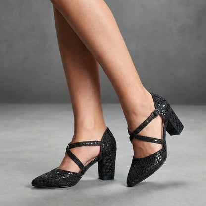 Shine Soirée Mid-Heel Shoes | Scarpella