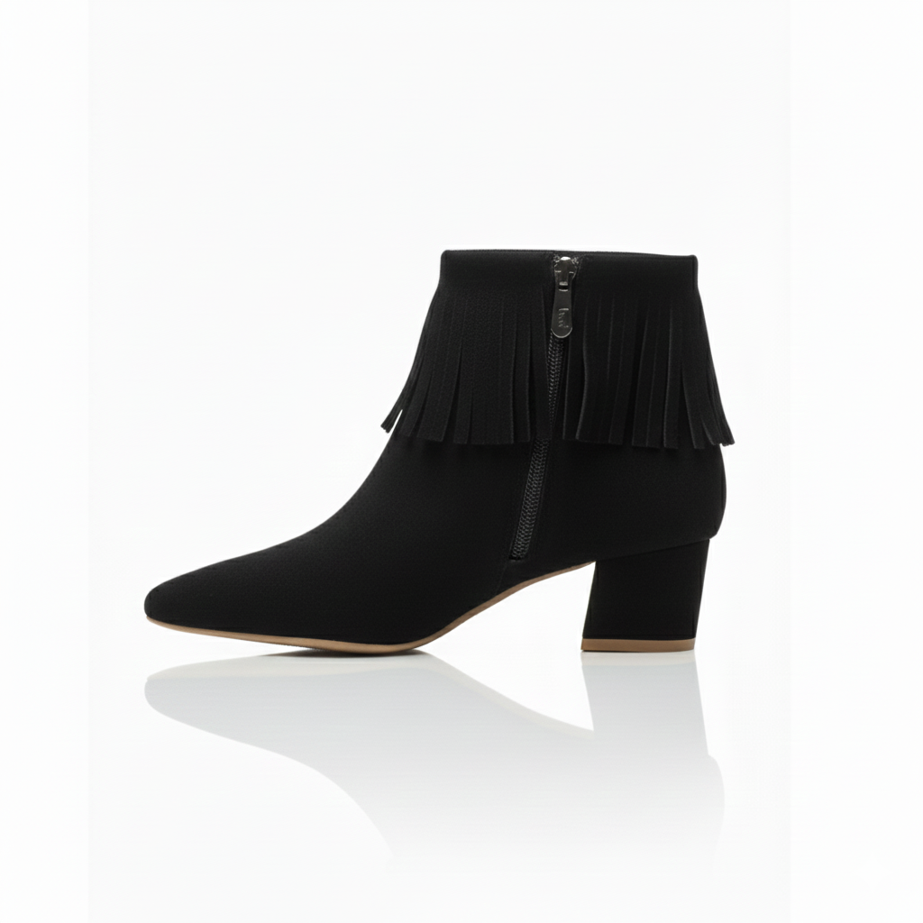 Willow – Suede Fringe Ankle Boot